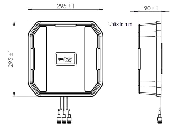 机械图纸 - TE Connectivity RP20 Pro无线接入定向天线